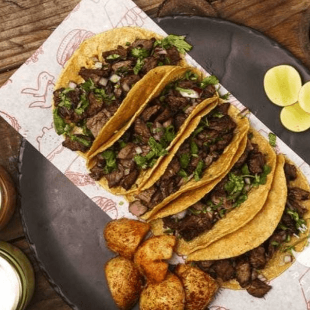 Taco de Arrachera con Queso