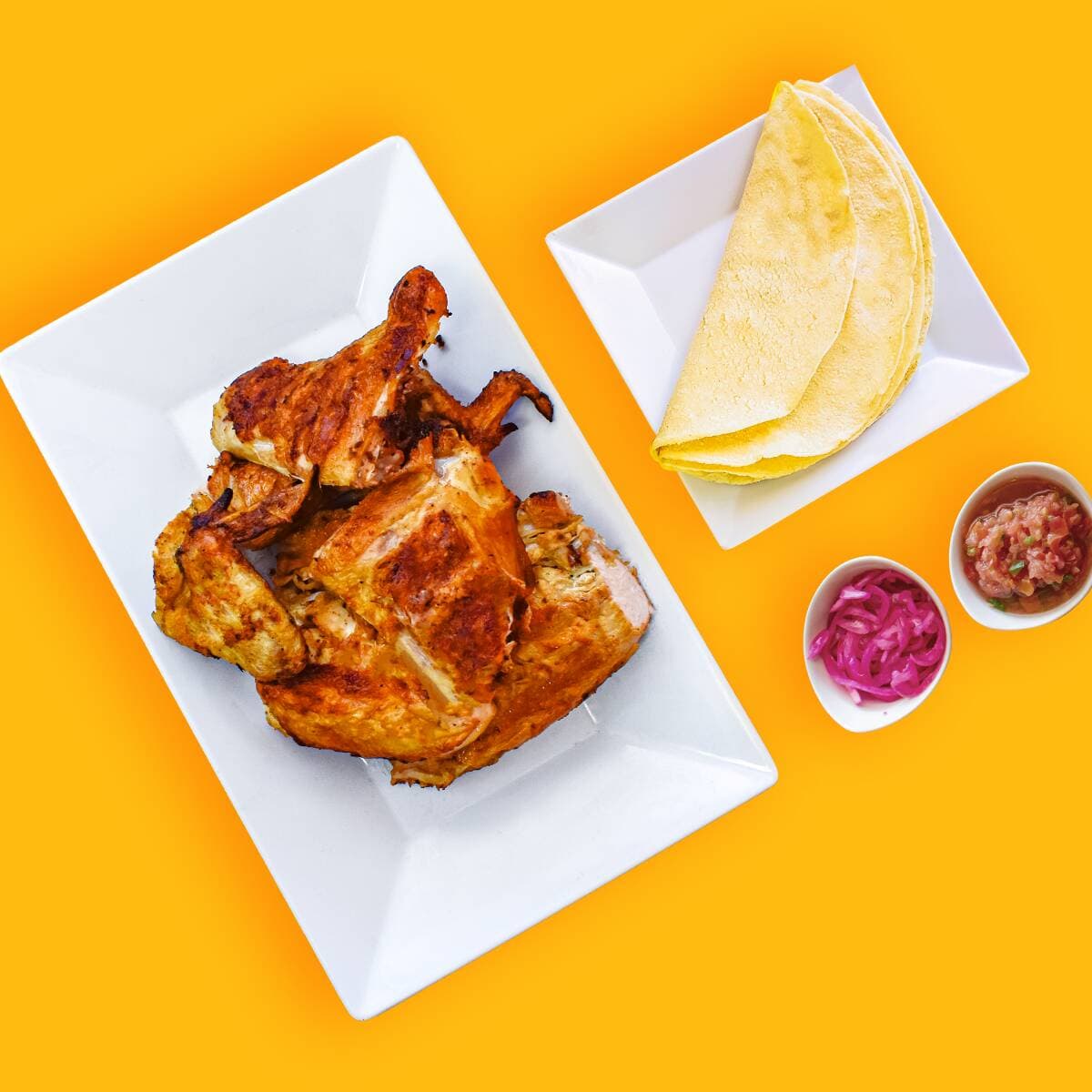 1/2 Pollo + 2 Piezas Extra