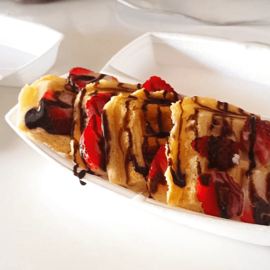 Waffle con Fresa