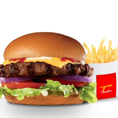 COMBO CLASICO HAMBURGUESA + PAPAS