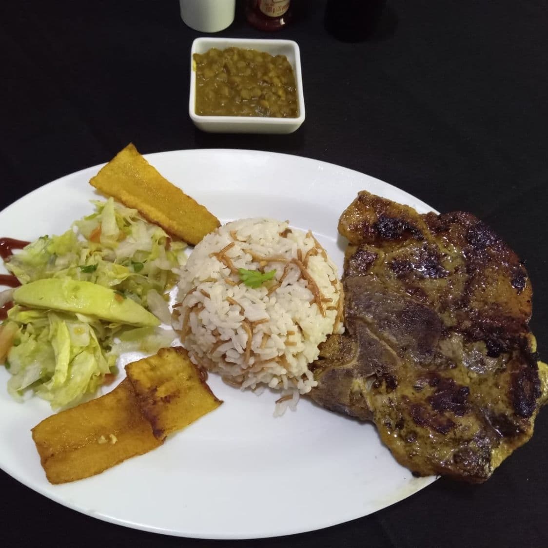 Chuleta de cerdo asada