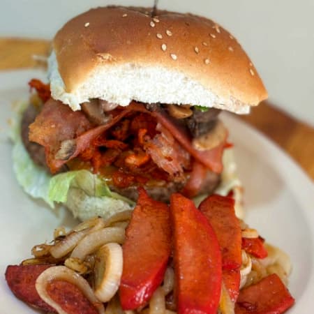 Hamburguesa GRANDE con Árabe