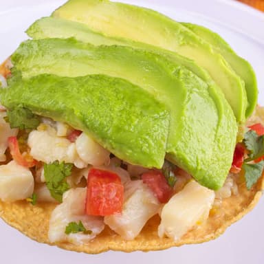Tostada de Ceviche (pescado)