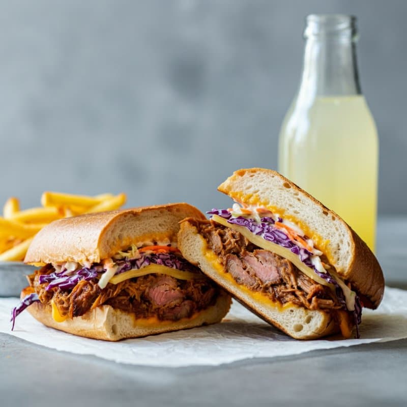 Combo Sándwich Cerdo BBQ 22cm