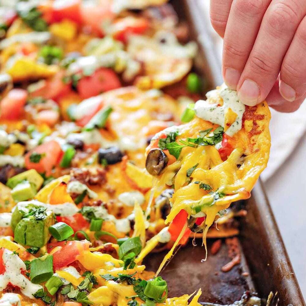 Nachos con pollo