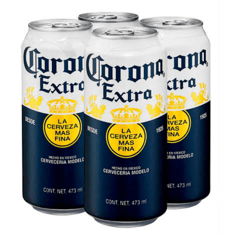 Cerveza Corona laton 4uds de 473ml