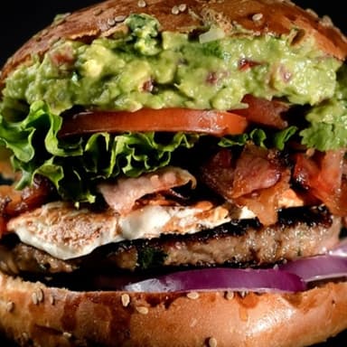 Hamburguesa Guacamole y Tocino