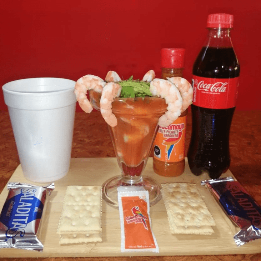 Cóctel de CAMARON chico (414ML)(14 0nzas)