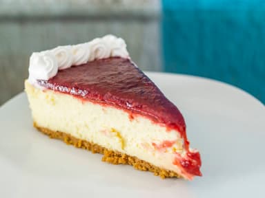 Rebanada de Cheescake de Frambuesa-