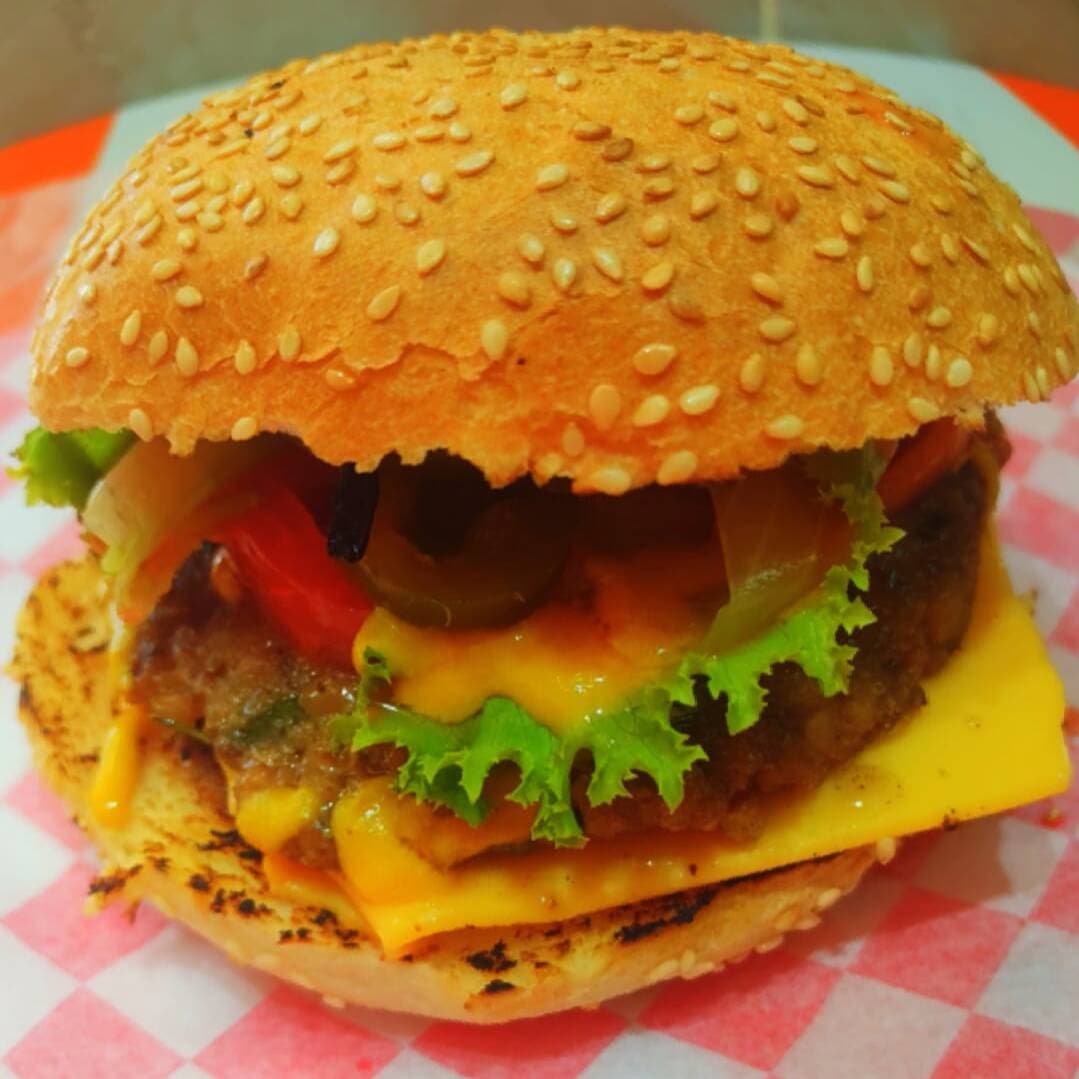 Hamburguesa Vegana con Queso