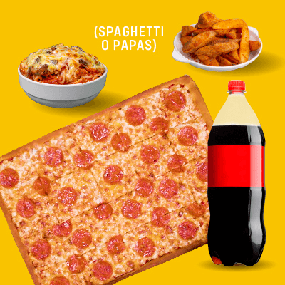 La Burra (Pizza D20 + 1 Complemento + Refresco)