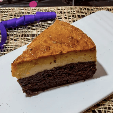 Rebanada de Chocoflan