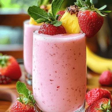 Jugo de Fresa con Leche 21 oz *