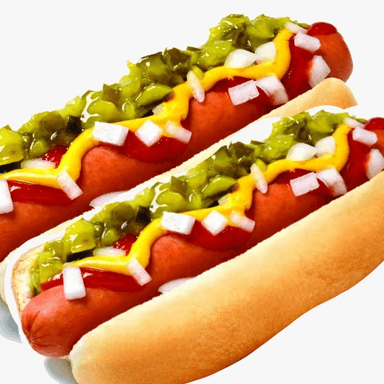 Combo 2 Hot Dogs Rojos + Papas + Coca 600