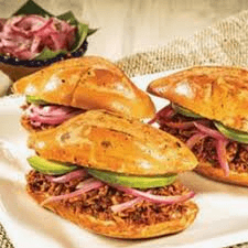 3 Tortas de Cochinita SIN PAPAS