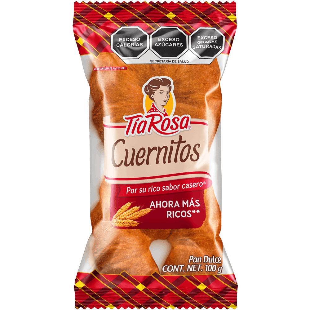 Pan dulce Cuernitos Tia Rosa 100 gr bolsa
