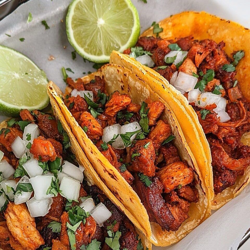 Orden de 10 Tacos de Carne Adobada