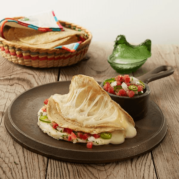 Quesadillas con pico de gallo