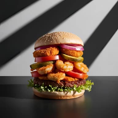 HAMBURGUESA CIELO, MAR & TIERRA