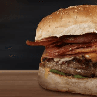 Hamburguesa con Tocino