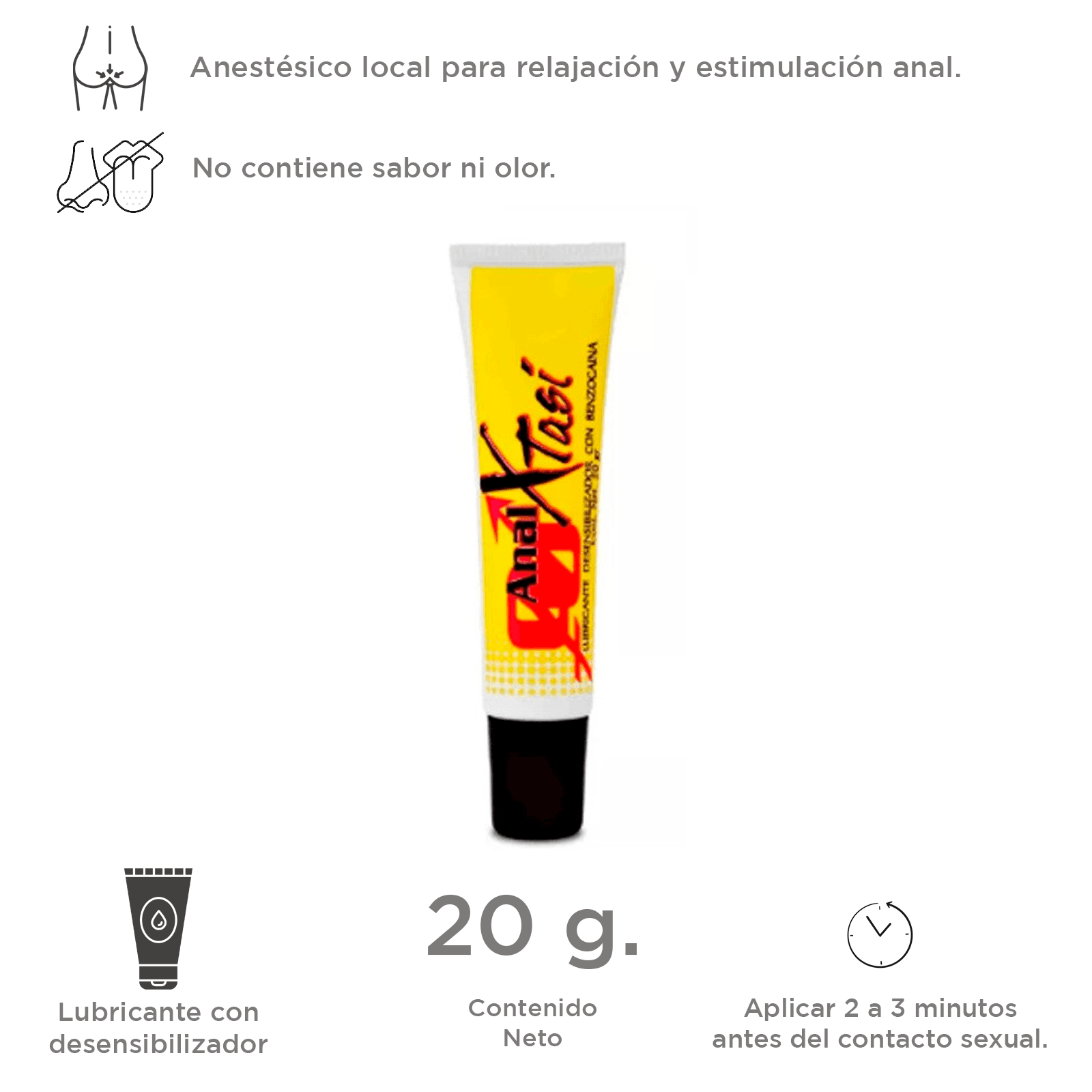ANAL XTASI LUBRICANTE ANAL