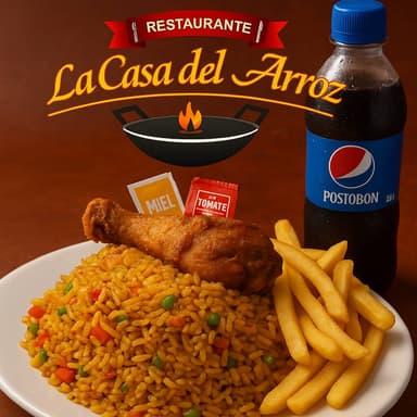 Combo valenciana + Papas + Bebida