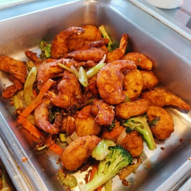 Camarones Empanizados Picantes Con Cáscara