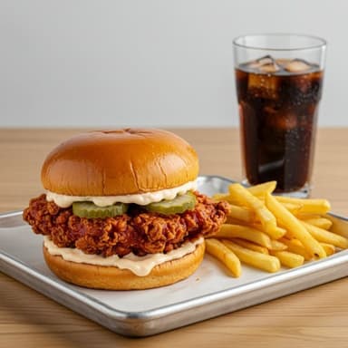 Combo Hot Chicken Sandwich