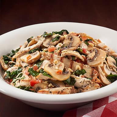 Capellini Con Pollo E Spinaci Abbondanza