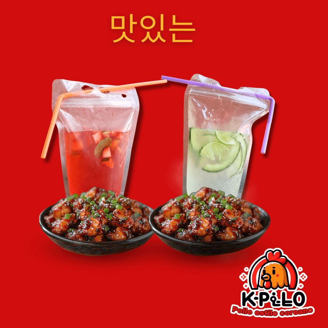 Combo Pollo Frito Para 2 + 2 Bebidas Coreanas