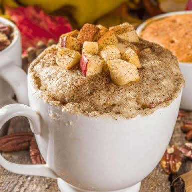 MUG CAKE DE MANZANA