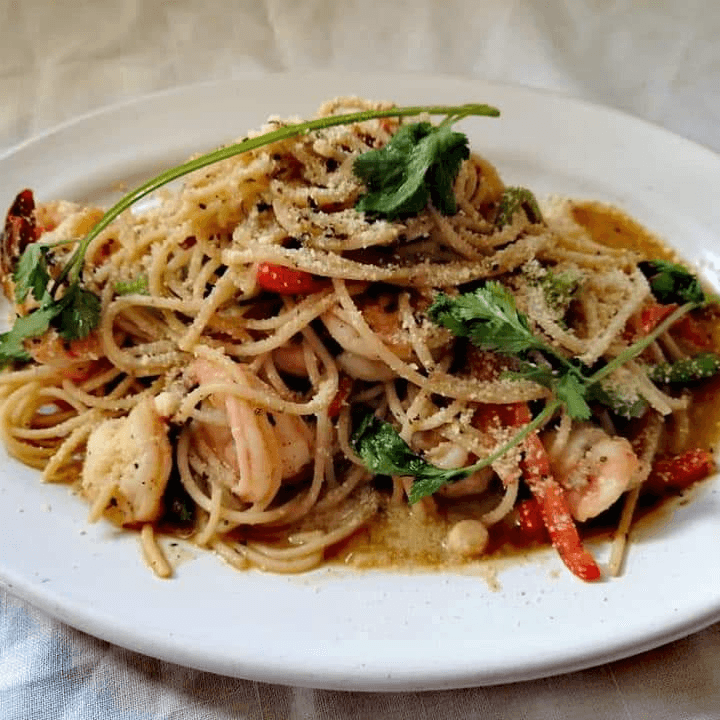 Spaghetti con Camarón