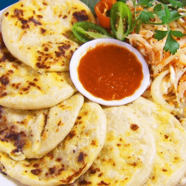 Combo-5 Popusas chicharron queso + 1 popusa gratis