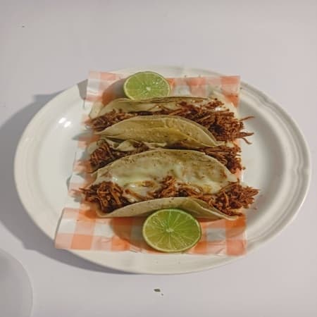 Taco Blanco Con Queso
