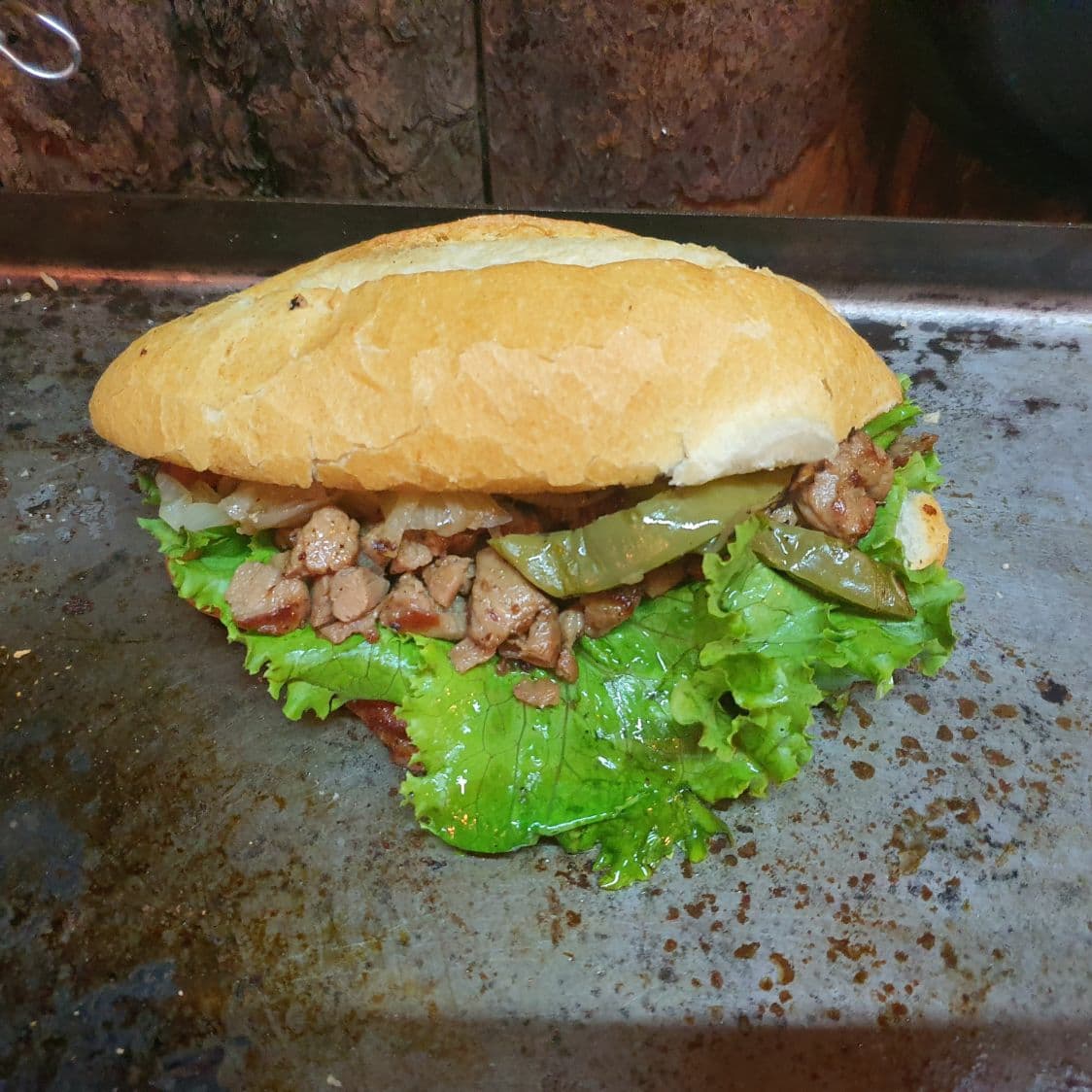 Torta de Arrachera