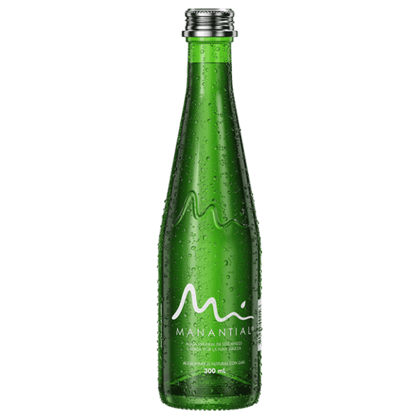 Agua Manantial con Gas