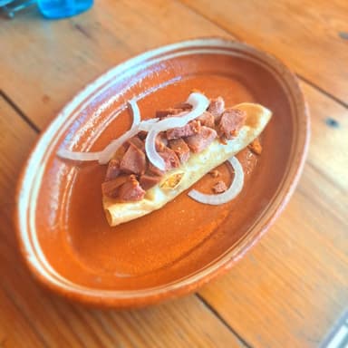 Taco Dorado con Lengua