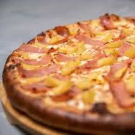 Mitad Hawaiana Mitad Peperoni  (Tamaño Familiar).