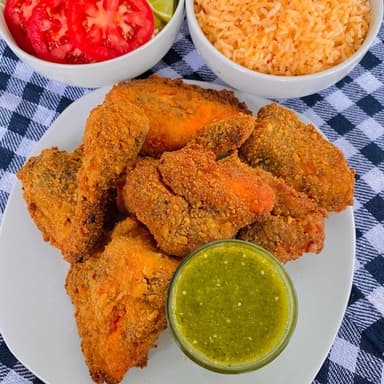 Pollo empanizado