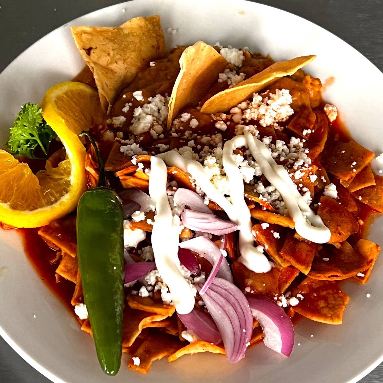 Chilaquiles Rojos Sencillos
