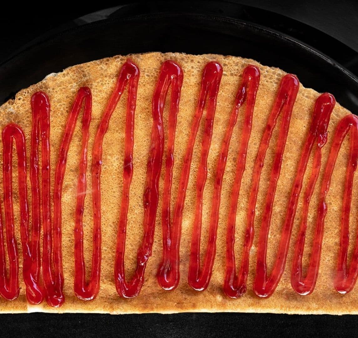 Crepa de Mermelada de Fresa