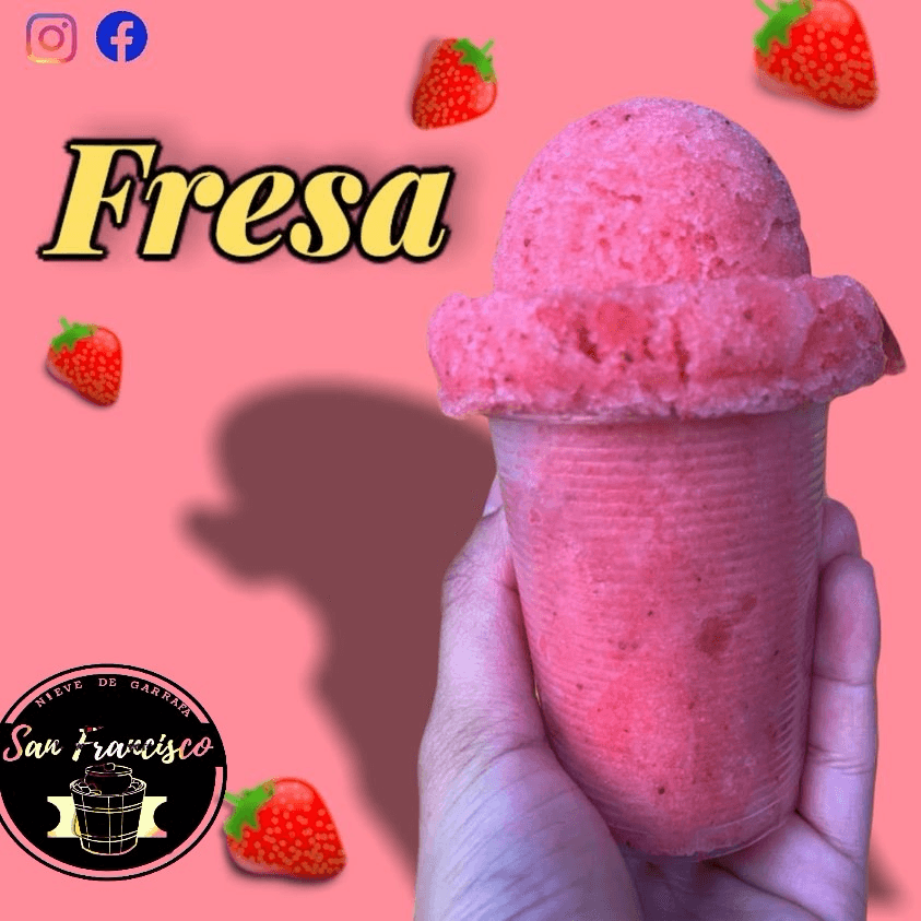 Nieve de Agua Fresa