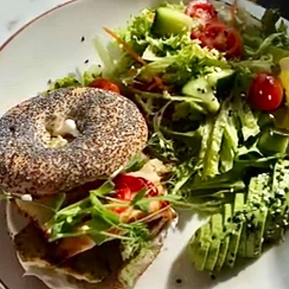 Chicken Cheese Bagel