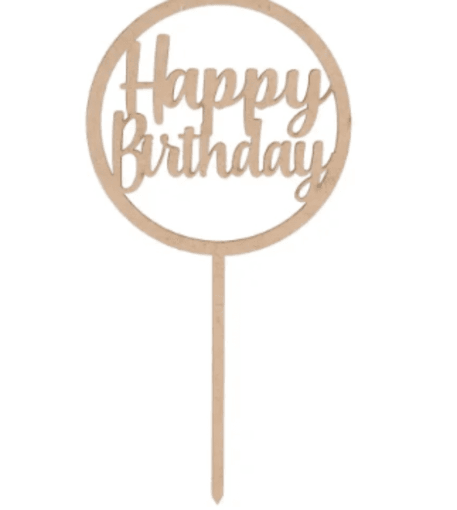 Cake topper Happy birthday