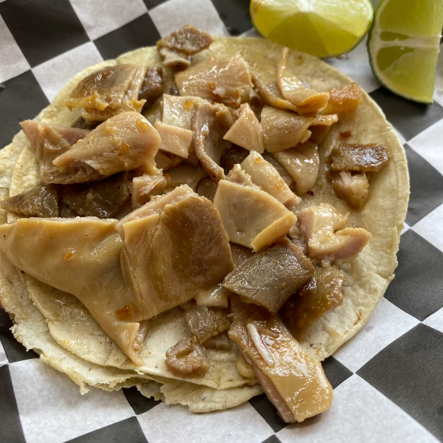 Taco Blandito Combinado Carnita con Buche