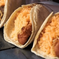 Tacos de Torta de Carne de Pollo o  Papa
