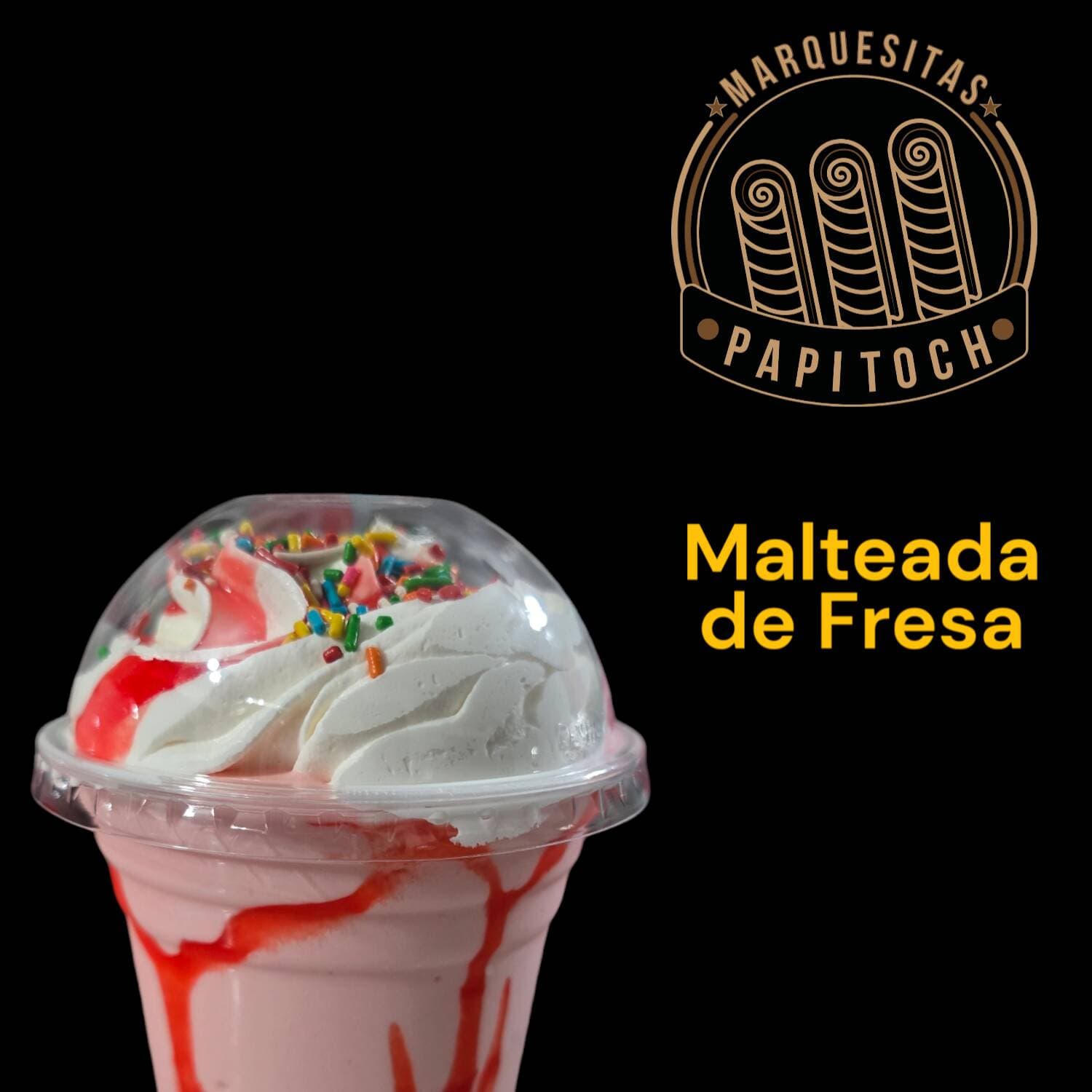Malteada de Fresa