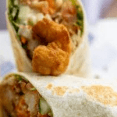 Wrap Camaron Empanizado (ensalada de guarnición)