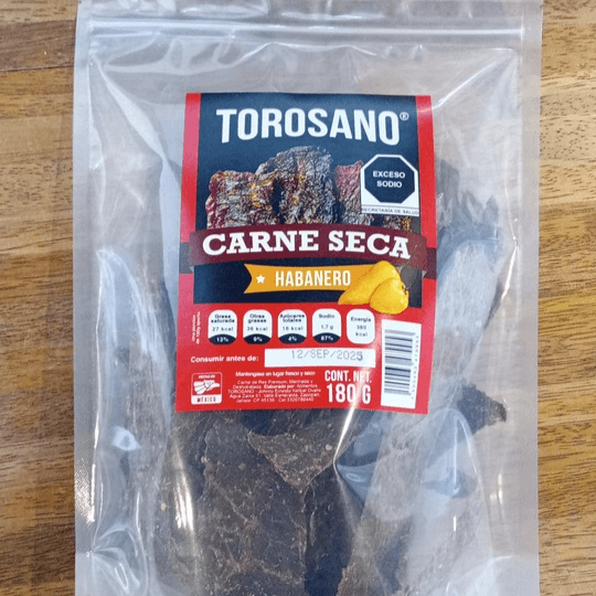 Carne Seca Habanero Torosano Grande