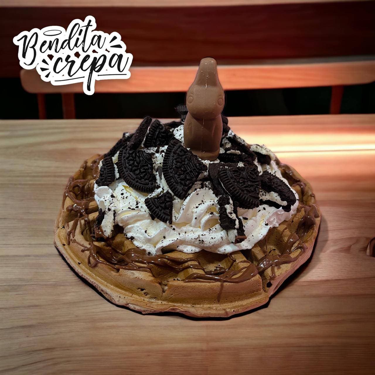WAFFLE NUTELLA CON OREO